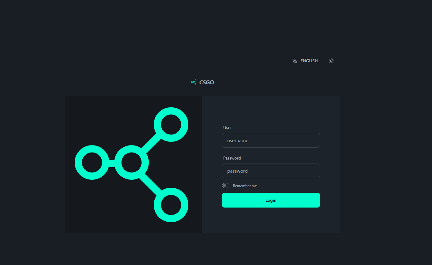 CSGO Login - Dark Mode