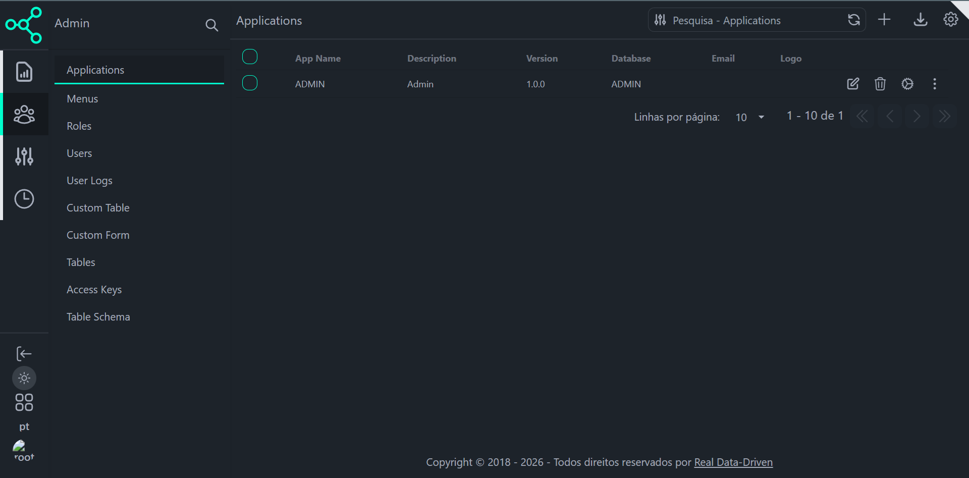 Applications - Dark Mode