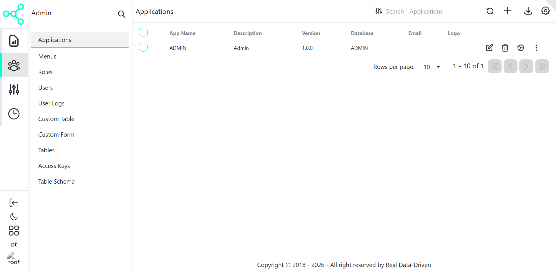 Applications - Light Mode