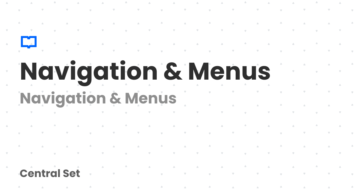 Navigation & Menus | CS
